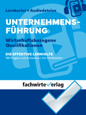 Coverdesign für das Produkt Unternehmensführung des Fachwirteverlag.