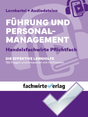 Coverdesign für das Produkt Führung und Personalmanagement des Fachwirteverlag.