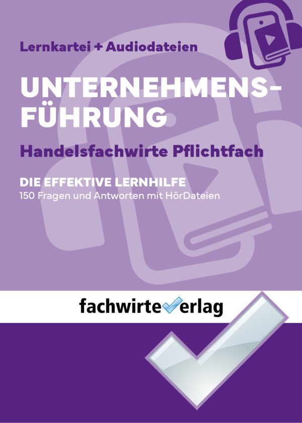 Coverdesign für das Produkt Unternehmensführung des Fachwirteverlag.