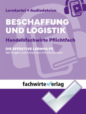 Coverdesign für das Produkt Beschaffung und Logistik des Fachwirteverlag.