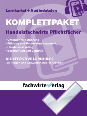 Coverdesign für das Produkt Komplettpaket Handelsfachwirte des Fachwirteverlag.