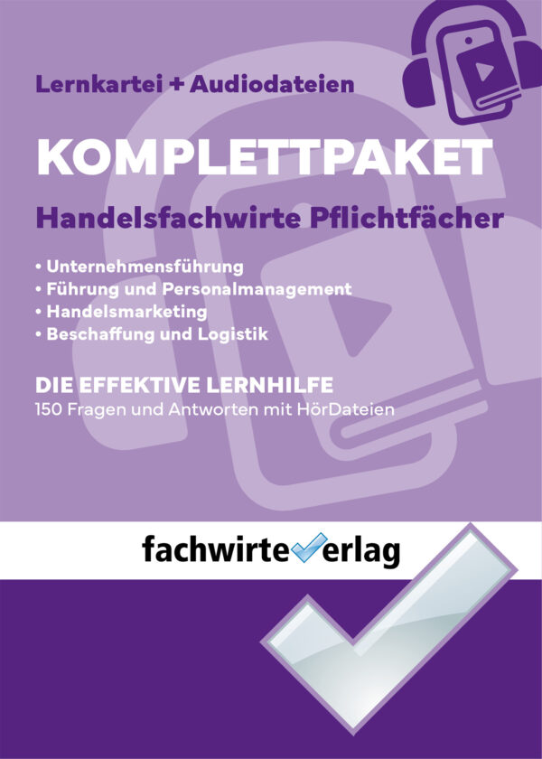 Coverdesign für das Produkt Komplettpaket Handelsfachwirte des Fachwirteverlag.