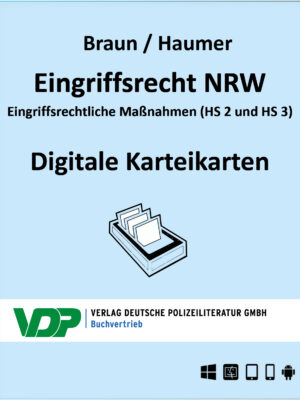 Coverdesign für das Produkt "Eingriffsrecht NR HS1 & HS2" vom Verlag Deutscher Polizeiliteratur