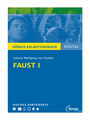 Cover Königs Erläuterungen zu Johann Wolfgang von Goether - Faust I - Bange Verlag