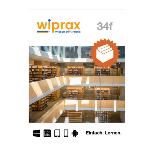 IHK-Sachkundeprüfung Finanzanlagenfachmann/ Finanzanlagenfachfrau nach § 34f GewO – Laufzeit 24 Monate - cover - wiprax verlag