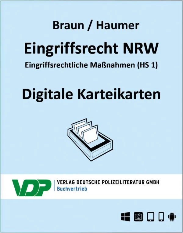 Cover für das Produkt Eingriffsrecht Polizei - VDP Verlag