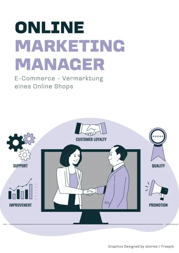 Cover "Online Marketing Manager - E-Commerce - Vermarktung".