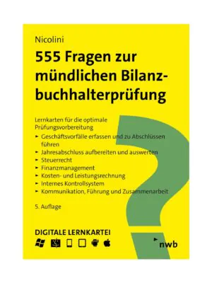 555 Fragen zur mündlichen Bilanzbuchhalterprüfung (5. Auflage) – Bild 1